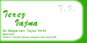 terez vajna business card